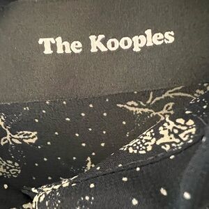 Black and White Blouse with The Kooples Print